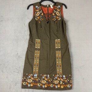 Anthropologie Seen Worn Kept Embellished Dress